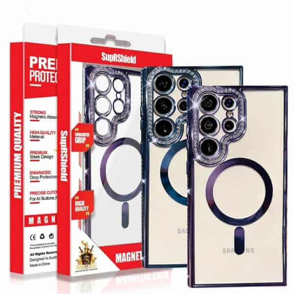 For Samsung Galaxy Case, MagSafe Magnetic Diamond Rhinestone Glitter Crystal Bling Camera Lens Protector Cover For Samsung Galaxy Case, MagSafe Magnetic Diamond Rhinestone Glitter Crystal Bling Camera Lens Protector Cover